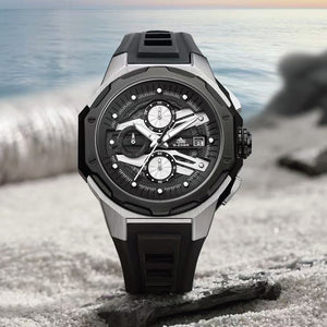9060 SILVER BLACK BEZEL