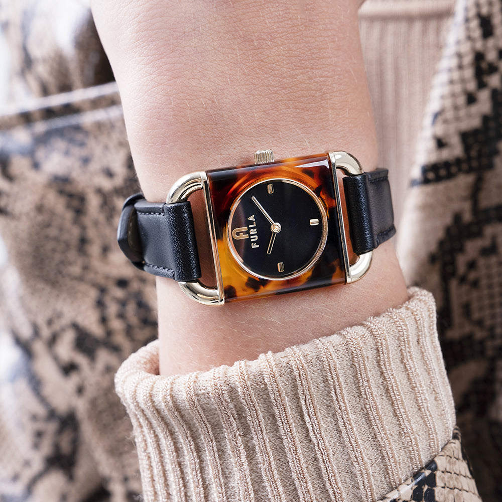 Furla 腕時計 Arco Furla Arco Square 28mm | Black | FARFETCH
